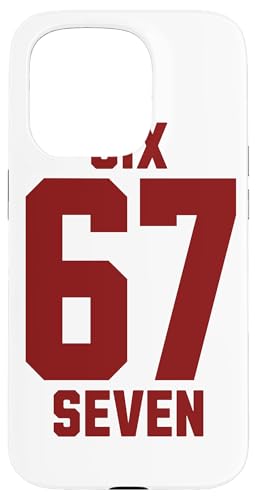67 Six Seven Sport Design on Back. 6 7 Meme Men Women Kids X}zP[X iPhone 15 Pro p