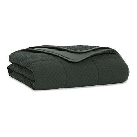 Brooklinen Textured Cotton Weighted Blanket (Deep Alpine) Cover