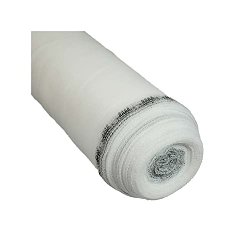 TECPLAST Filet d'échafaudage Blanc 3,07x20 m 50EC - Qualité PRO - Filet de protection d'échafaudage pour chantier - Pare-gravats Cover