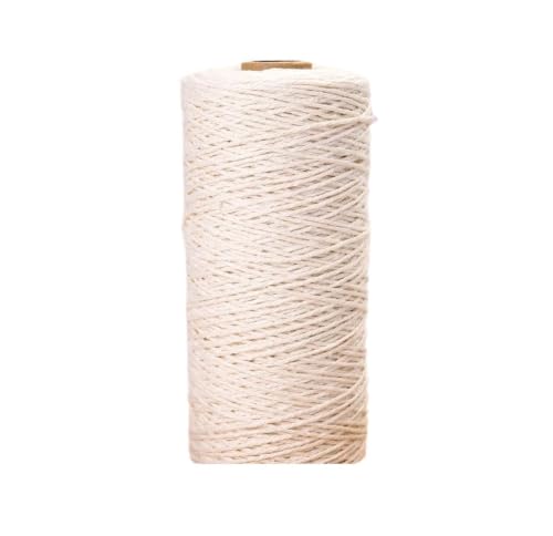 Cuerda de macramé de algodón natural de 3mm para decoración bohemia del hogar 2