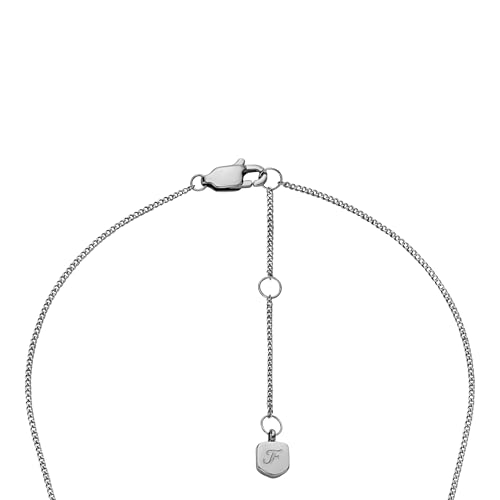 Fossil Women's Timeless Mother Of Pearl Silver-Tone Stainless Steel Pendant Necklace (Model: JF04909040) by Fossil - Used condition - Image 4