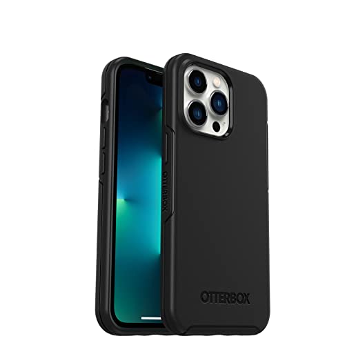 OtterBox iPhone 13 Pro Max & iPhone 12 Pro Max Symmetry Series Case - Black Ultra-Sleek Wireless Charging Compatible Raised Edges Protect Camera & Screen