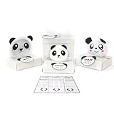 Happy Lolli Birthday Gift for Girls/Boys, 3 Individually Wrapped Gifts in 1 with 3 Tasks to Teach Kids Responsible Money Management and Giving with Panda Piggy Bank, Purse & a Tote Bag- Ready to Gift