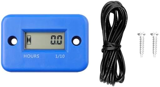 AEPRO - Digital Hour Meter Lcd Counter Atv Motorcycle Instruments For Km Counter Motorcycle Motorcycle Digital Speedometer (Blue)