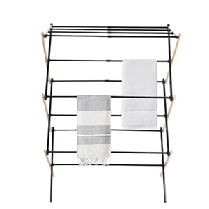 Hershii AQT-9009 Klappbarer Wäscheständer 11 Stangen