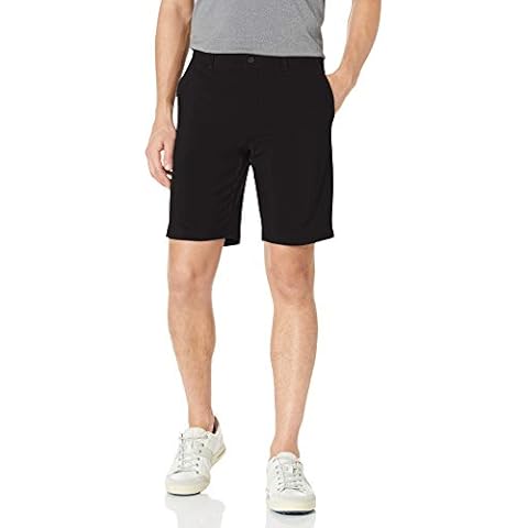 Jack Nicklaus Men's Flat Front Golf Short with Active Waistband and Media Pocket (Size 29-44), Caviar 2, 30 Cover