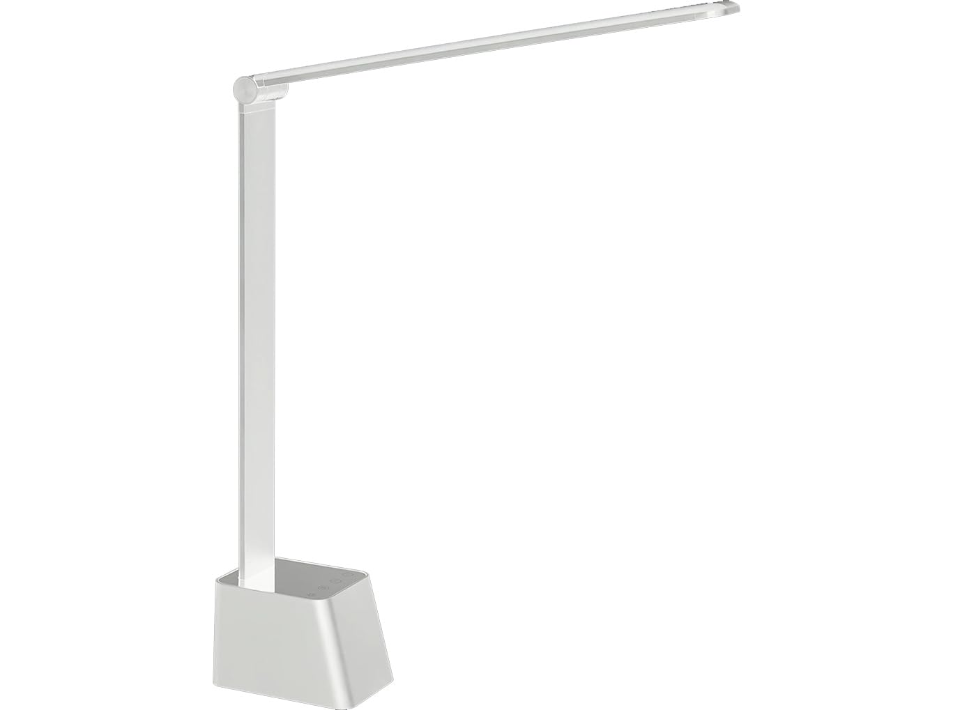 Minimalist LED Desk Lamp with USB Charging Port - White