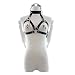 Bondage Mouth Gag Nipple Clamps Set with Fetish Collar Cupless Bra Top