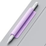 ELETIUO Silicone Pencil Holder Sleeve,Compatible with Apple Pencil 1st, 2nd Gen, USB C & Pro and others,Strong Adhesive Sticky Attached to iPad Case for Stylus Pens and Most Pens, Purple