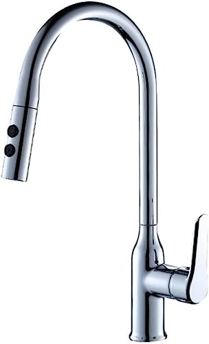 Grifo de latón para fregadero con spray retráctil de alta durabilidad y un solo agujero