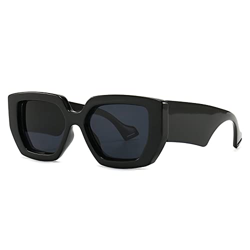 HYLLE Vintage Oversized Sunglasses for Women Square Retro Luxury Big Sun Glasses Trendy Eyewear