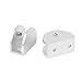 Aexit 12mm Thickness Fall Protection Glass Half Round Shaped Clip Clamp Silver Safety Clips Tone 2pcs