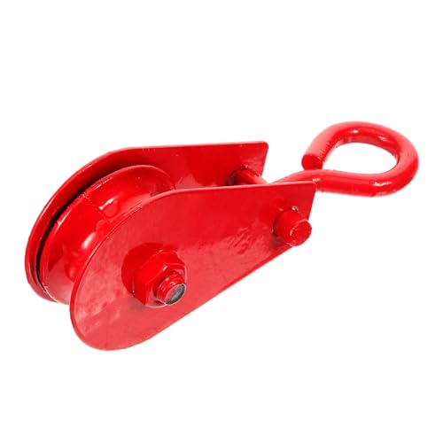 PRETYZOOM Heavy Duty Lifting Pulley Cable Pulley Winch for DIY 0.2 Ton Capacity A3 Steel