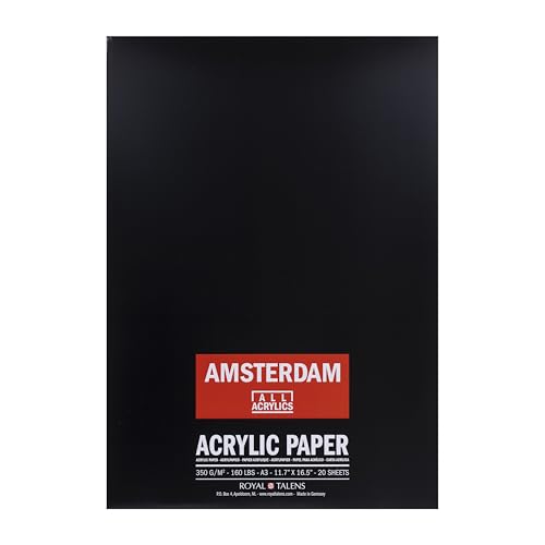 Bloc de papier acrylique A3 Amsterdam 350g sans lignine pour artistes