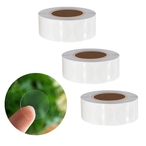 Autocollants ronds transparents 1,9 cm pour fermeture de colis de commerce