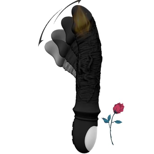 New Handheld Adult Tool for Women Thrusting Quite Realistic Powerful 10 Modes Adult Toys for Women Portable Gifts Fun Most Pleasure Machine Silicone Soft Sensory Tool Gifts for Couple (Black)