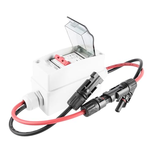 NUZAMAS 63A Solar Panel Disconnect Switch IP65 Waterproof Solar Disconnect Switch DC500 RV Transparent Cover Miniature Circuit Breaker for Rvs and Solar Systems - Image 3