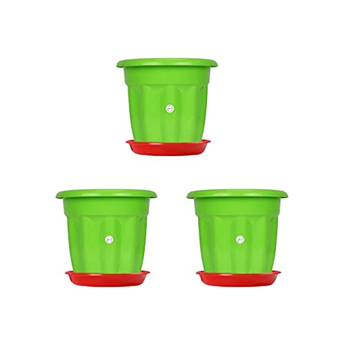 Kraft Seeds 8 Inch Wavy Collar Style Appealing Victoria Flower Planters With Bottom Plate Suitable For Rs. 185 @ 78 %