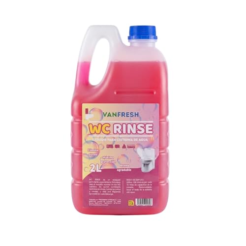 Vanfresh WC Rinse – Líquido para Cisterna de WC Químico 2L | Aroma Intenso y Frescor Duradero para Inodoros Portátiles, Autocaravanas y Camping