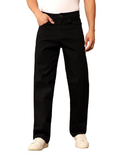 Image of KOTTY Mens Solid|Mid Rise| Coin Pocket|Button|Ankle Length|5 Pocket Jeans