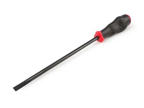 Image of TEKTON Long 5 /16 Inch Slotted High-Torque Black Oxide Blade Screwdriver | DHE14313 | Made in USA