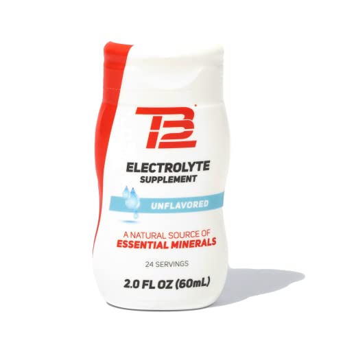 Tb12 Electrolyte Supplement For Optimized Hydration - Electrolyte Drops For Water, Gluten-Free, Sugar-Free, Vegan, With Magnesium, Potassium, 24 Servings (Unflavored) #TOP8
