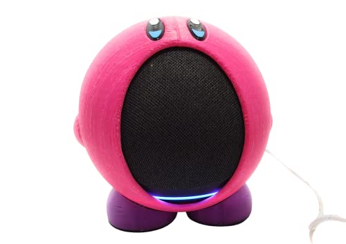 Suporte Echo Dot 5a Geração Modelo Pokémon Kirby Rosa Choque