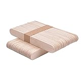palitos de madera redondos largos 【Amplia aplicación】 Ideal para helados, caramelos caseros, golosinas de frutas congeladas, elaboración de postres, proyectos de construcción y aula, manualidades para fiestas, arte de cumpleaños, decoración del hogar, jardinería, bricolaje y herramientas de aprendizaje.