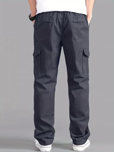 Image of FABRIPPLE Men's Olive Green Cargo Pants | Relaxed Fit Utility Trousers | Multi Pocket Casual Wear | Stylish Streetwear Bottomwear for Men
