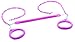 CREATIVE CEDAR DESIGNS Standard Trapeze bar W/Rings - Pink, One Size