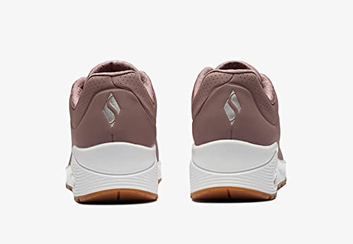 Image of Skechers Women UNO - Stand ON AIR Mauve Lace-Up Sneaker