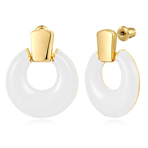 Créoles dorées femme style rétro - Boucles d'oreilles fête anniversaire