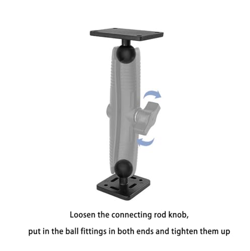 Image of Strg 1'' Ball Mounts Base with Rectangle Plate, Ball Base Mount Compatible with RAM and B Size 1 inch Ball Double Socket Arm
