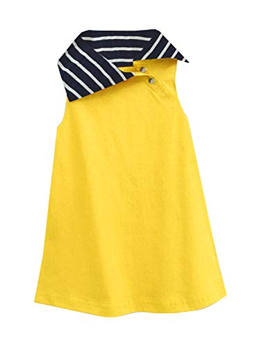 Image of A.T.U.N. (ALL THINGS UBER NICE) Solid A-Line Mini Dress | Sleeveless Casual Dress for Girls