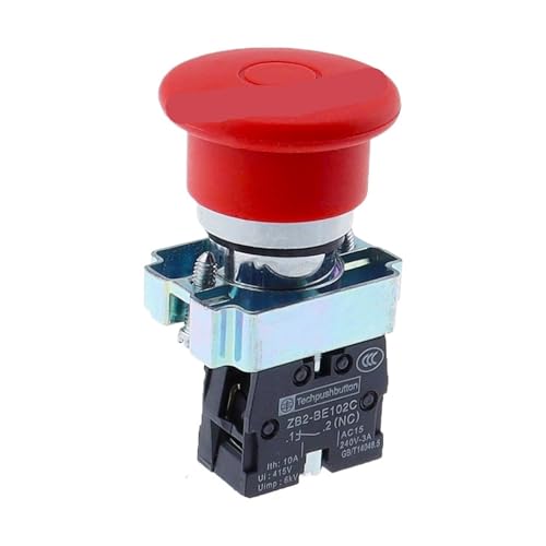 Bouton arrêt d'urgence 22mm XB2-BS142 interrupteur sécurité coup de poing