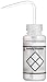 Bel-Art F11643-0238 Safety-Vented / Labeled 2-Color LYOB Wide-Mouth Wash Bottles; 250ml (8oz), Polyethylene w/Natural Polypropylene Cap (Pack of 3)