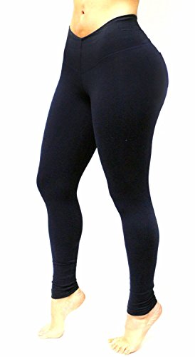 Bon Bon Up Navy Blue Leggings with Pockets 1069