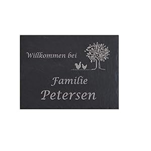 Ankes Kreative Suite Schiefer Türschild Familie Petersen