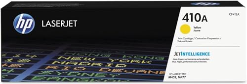 HP 410A CF412A Toner Jaune Authentique Color LaserJet Pro M377 / M452 / M477