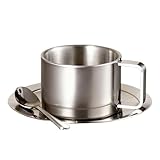 Beide Wand-Kaffeetassen: Teetassen aus robustem Metall, 200 ml...