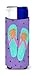 Flip Flops Purple Ultra Beverage Insulators for slim cans LD6152MUK