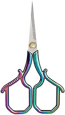Craft Scissors Colorful Embroidery Scissors Stainless Steel Sharp Pointed Scissors for DIY Craft Thread Cutting, Needlework Yarn & Sewing Scissors