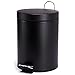 Produktbild MSV Kosmetikeimer Schwarz matt Mülleimer Treteimer Abfalleimer - 3 Liter  mit herausnehmbaren Inneneimer Schwarz