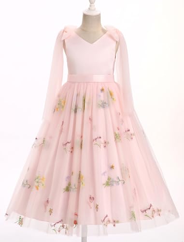 Flower Girl Dress Sleeveless Satin Princess Dress for Birthday