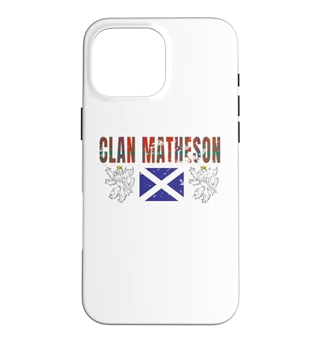 Clan Matheson Tartan Scottish Family Name Scotland Pride �X�}�z�P�[�X iPhone 16 Pro Max �p