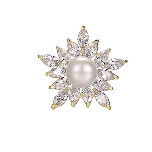 Broches vintage élégantes en alliage ciselé, bijoux mixtes haut de gamme aux détails raffinés