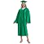 Emerald Green Shiny Cap and Gown