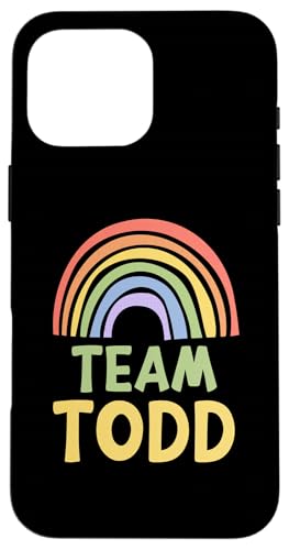 Happy Colorful Team Todd Rainbow Pride Green Yellow スマホケース iPhone 16 Pro Max 用