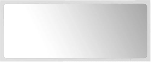 Miniatura 2 de Espejo de baño blanco, espejo de pared, espejo de oficina en casa, estilo moderno, espejos cuadrados, para baño, dormitorio, sala de estar, oficina