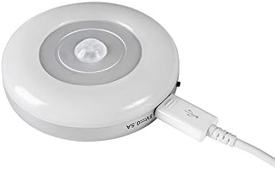 Emuca - Rechargeable LED Light with Motion Sensor, USB LED Night Light Battery Powered